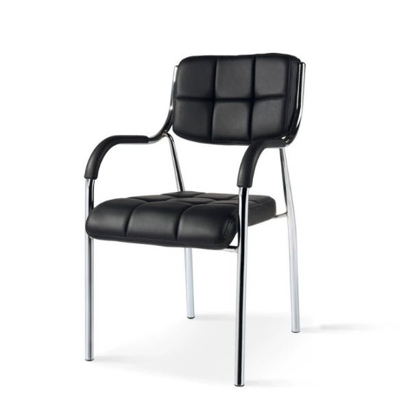 Catalina chrome visitor office seat - Professional Office & Reception Furniture Equipment at Beauty Republic Equipment Store